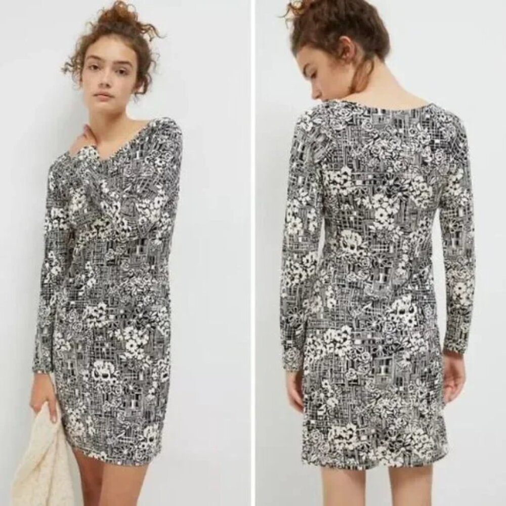 Anthropologie Saturday Sunday Imani Mini Dress Black and White M